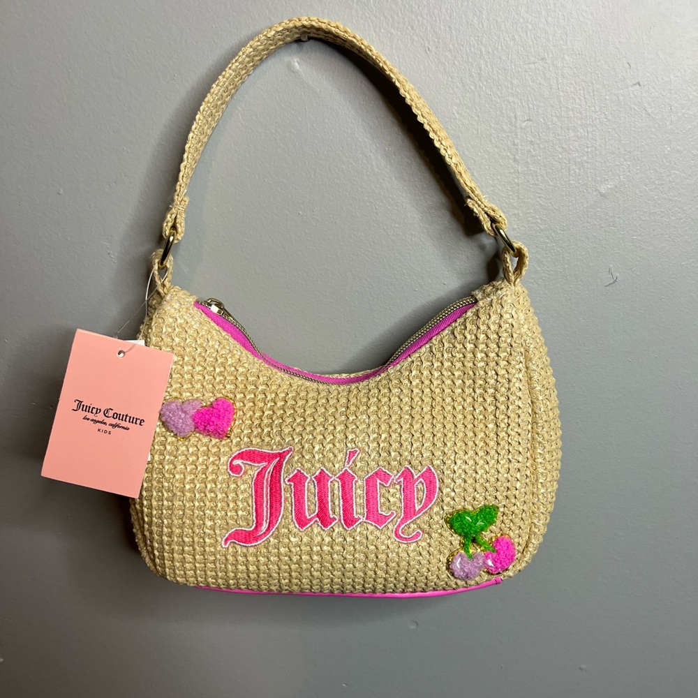 Juicy Couture Pink Tan Shoulder Bag